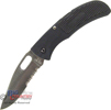 Bear & Son 4 & 1/2" Black Serrated One Hand Opening Lockback