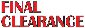 Final Clearance Items