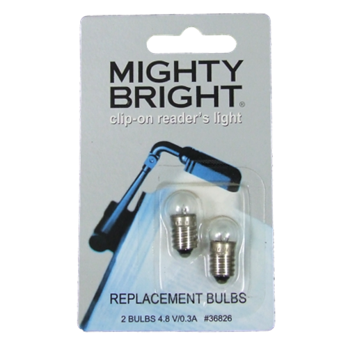 Mighty Bright 36304 Replacement Bulbs For ClipOn Reader Lights