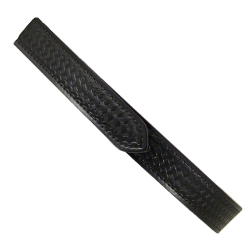 Safariland 1.5" Buckleless Black Basketweave Leather Belt