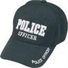 D&K Police Cap Black with White Lettering