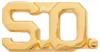 Premier Emblem "S.O." Cut out Letters, Clutch Back 1/2" Silver or Gold