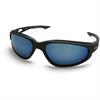 Edge - Dakura Polarized - ANSI Sunglasses Aqua Precision Blue Mirror